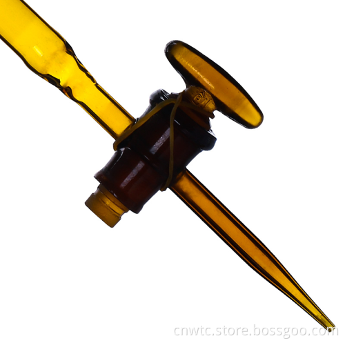 High-Quality Borosilicate 3.3 Glass Burette for Acid-Base Titration: CE ISO Certified